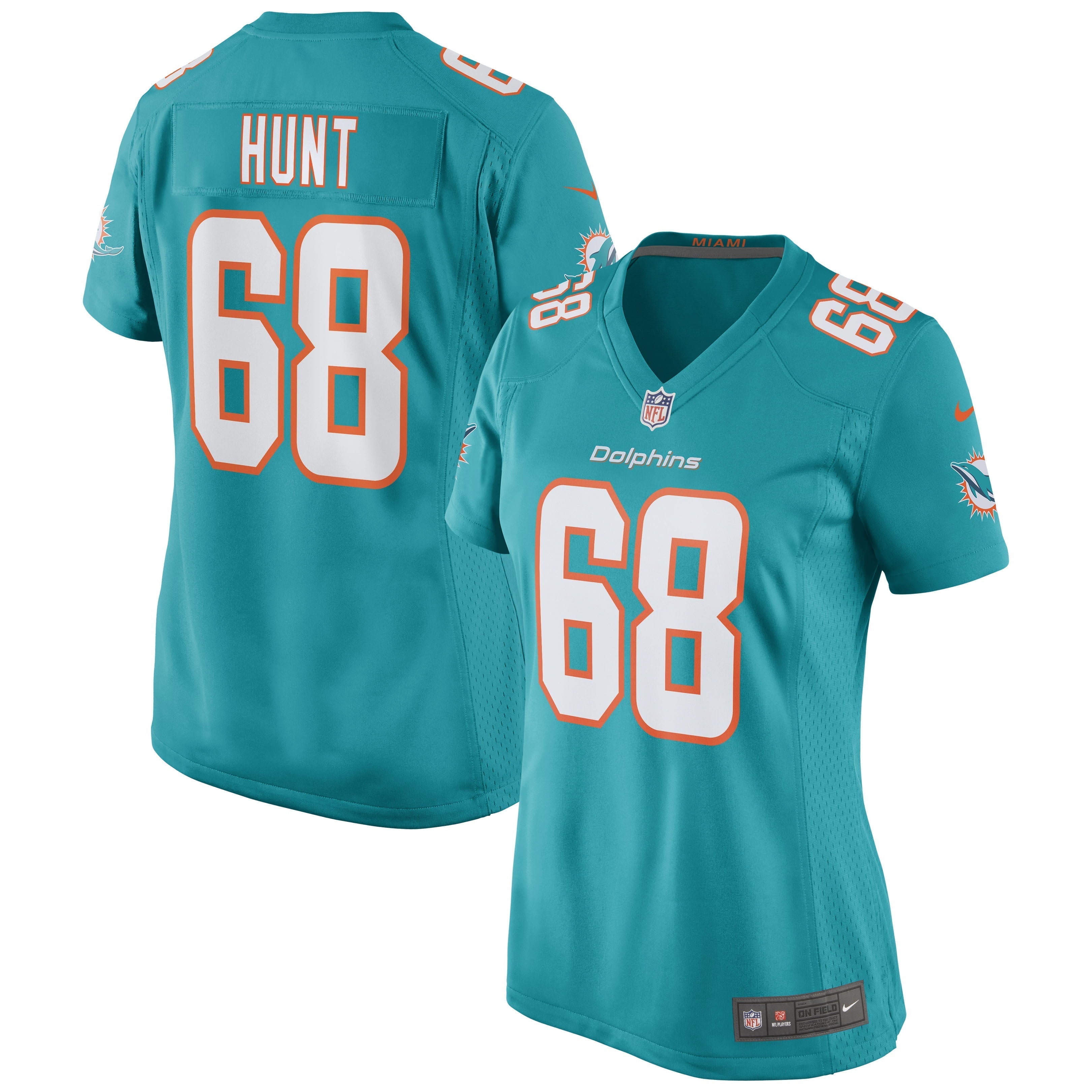 Nike Miami Dolphins No68 Robert Hunt Camo Youth Stitched NFL Limited Rush Realtree Jersey